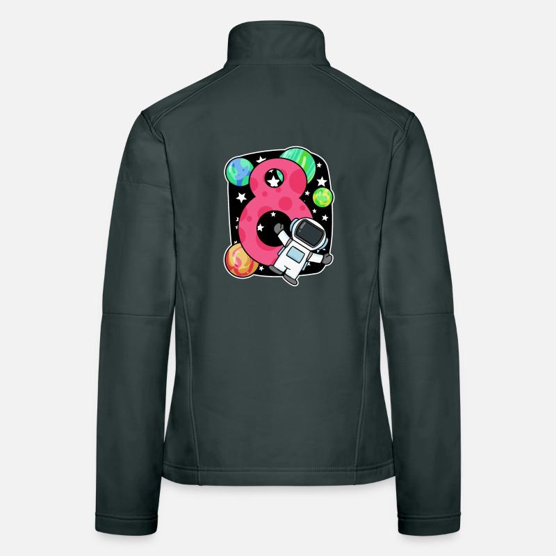 8e anniversaire 8 ans jeune astronaute de l’espace Veste en tissu softshell Femme