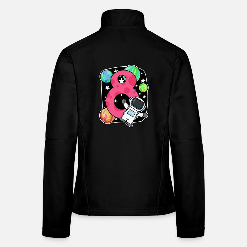 8e anniversaire 8 ans jeune astronaute de l’espace Veste en tissu softshell Femme