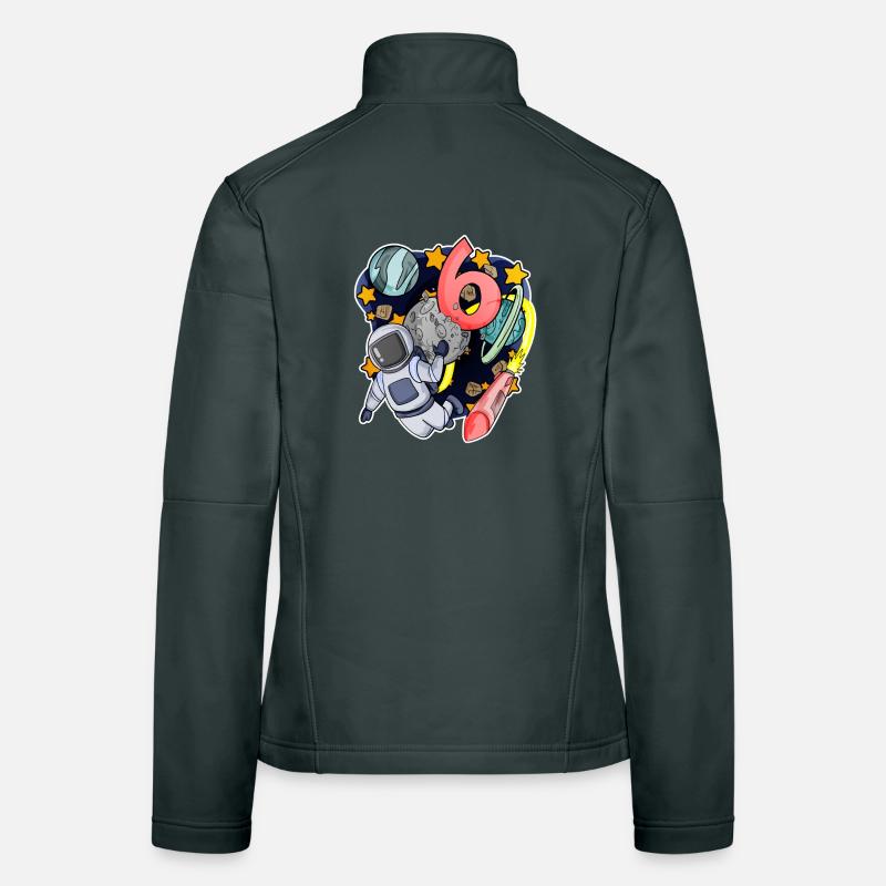6e anniversaire 6 ans Young Astronaut Universe Veste en tissu softshell Femme
