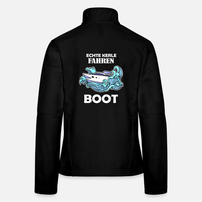 Boote Motorboot Kapitän Boot Seefahrt Geschenk Frauen Softshelljacke