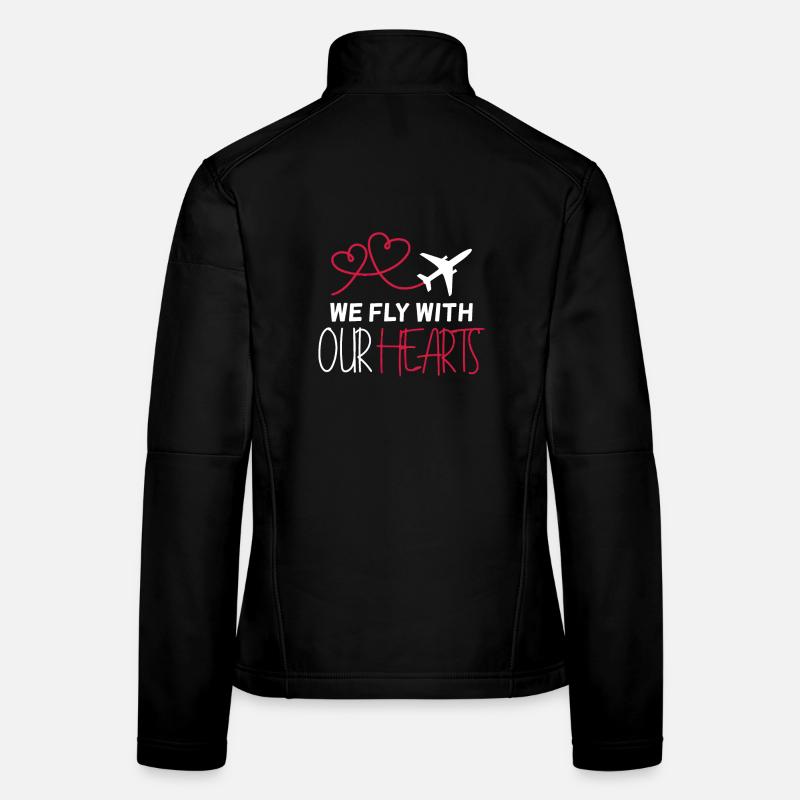 Cadeau de devis de pilote d’avion Veste en tissu softshell Femme