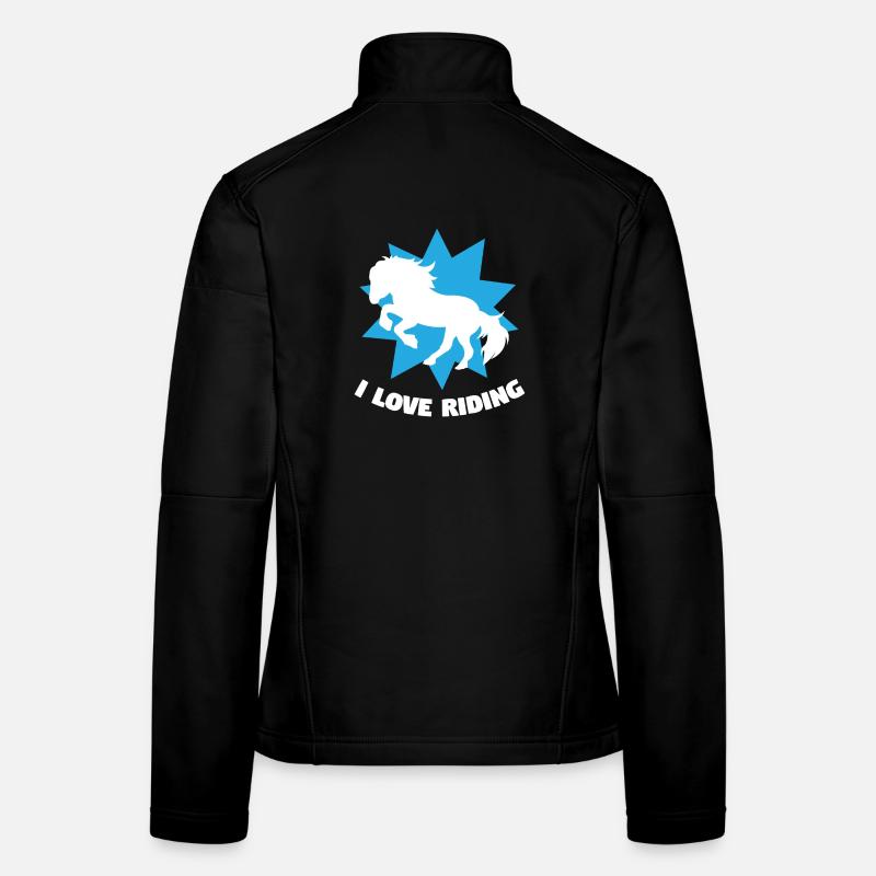 Pferde Reiten Statement Islandpferde Pferdeliebe Frauen Softshelljacke