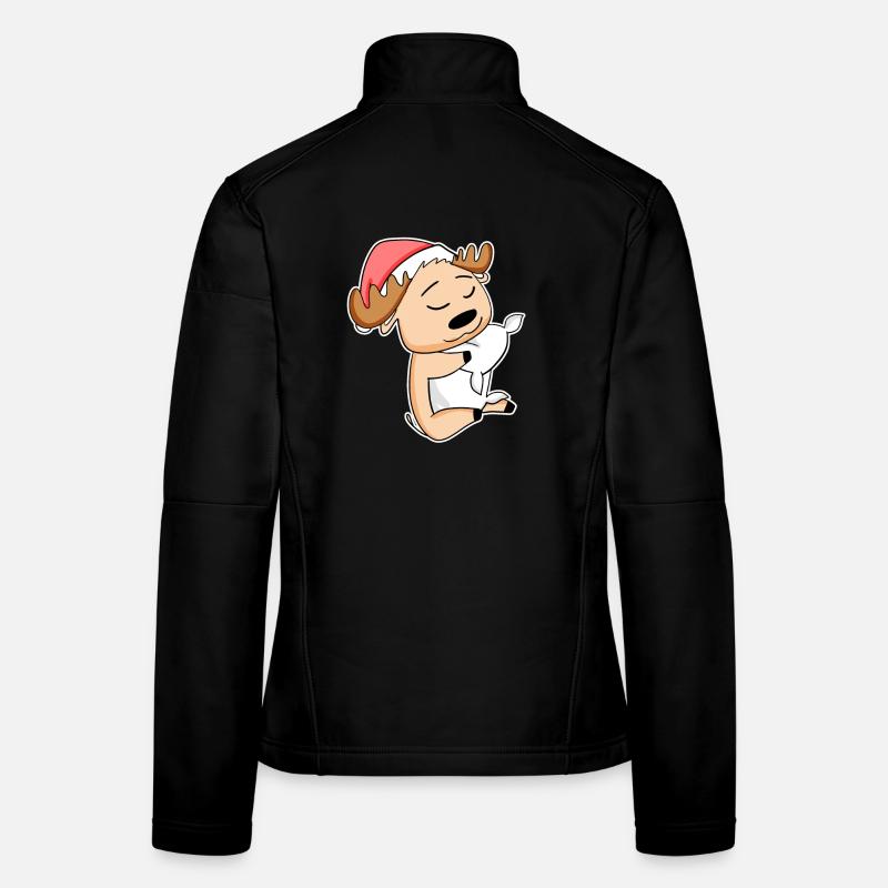 Elch Weihnachten Frauen Softshelljacke
