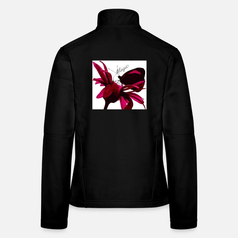 Magic butterfly red Women's Softshell Jacket
