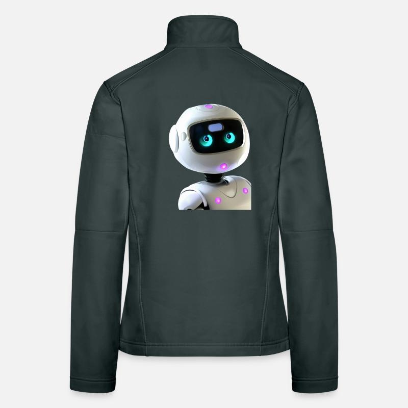 Futuristic Humanoid Robot Women's Softshell Jacket
