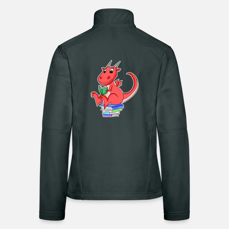 Bücher Drache Drachen Frauen Softshelljacke