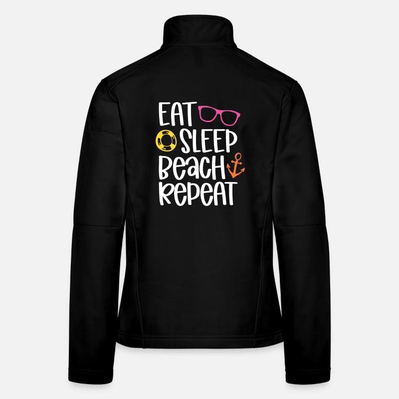 Manger dormir sur la plage répéter Veste en tissu softshell Femme