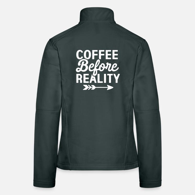 Kaffee vor der Realität Frauen Softshelljacke