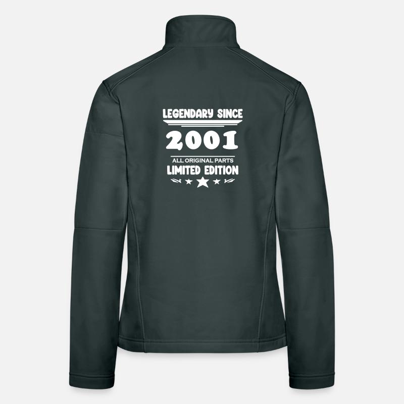 2001 - Année de construction 2001 - Né en 2001 Veste en tissu softshell Femme