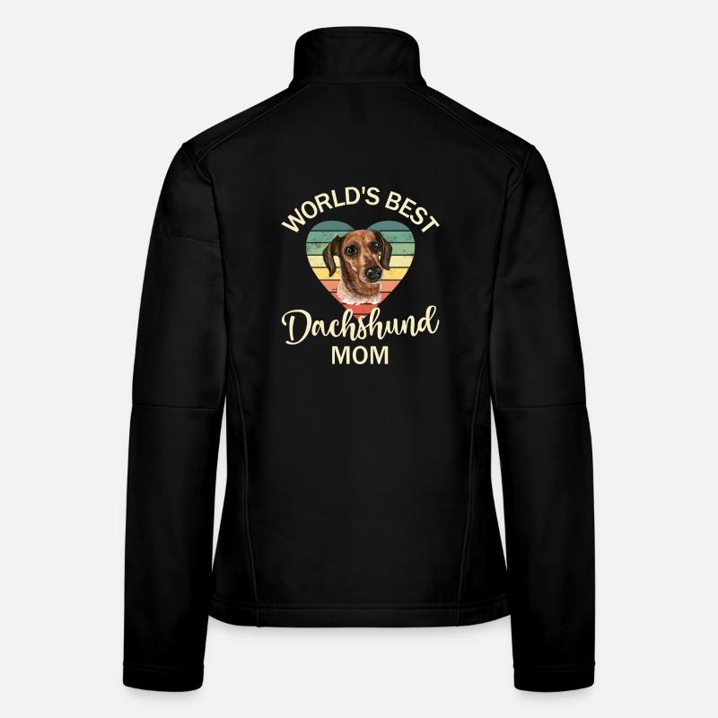 Chien teckel Veste en tissu softshell Femme