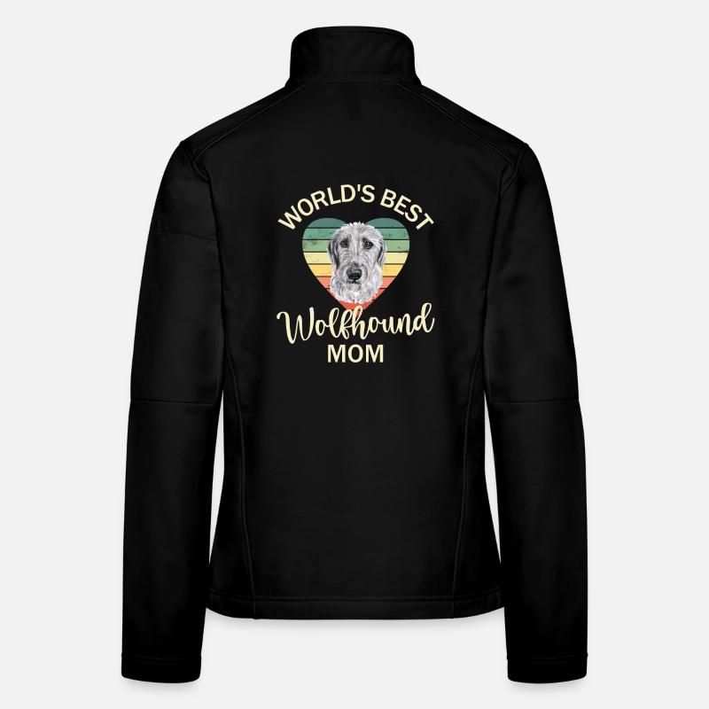 Irischer Wolfshund Frauen Softshelljacke