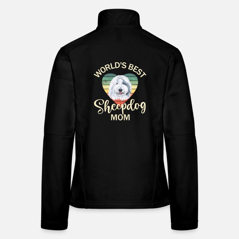 Altenglischer Schäferhund Bobtail Hund Frauen Softshelljacke