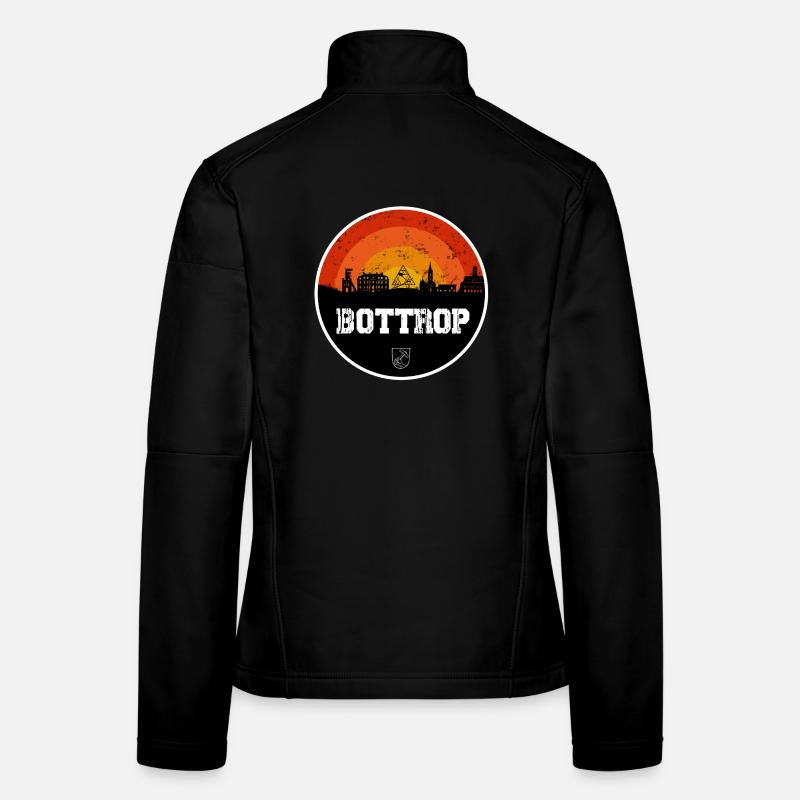 Bottrop Skyline - Frauen Softshelljacke - Schwarz