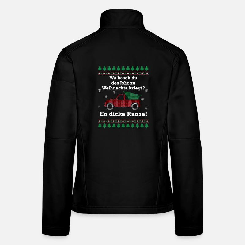 Wa hosch du des Johr zu Weihnachta kriegt? Frauen Softshelljacke
