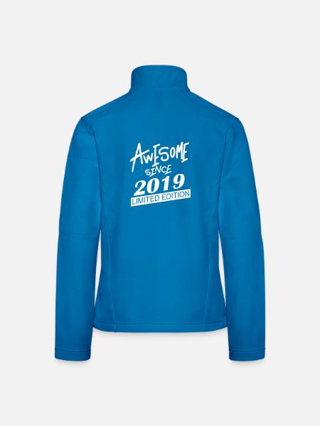2019 - Vintage 2019 - Fantastic since 2019 - Women's Softshell Jacket - black - Back