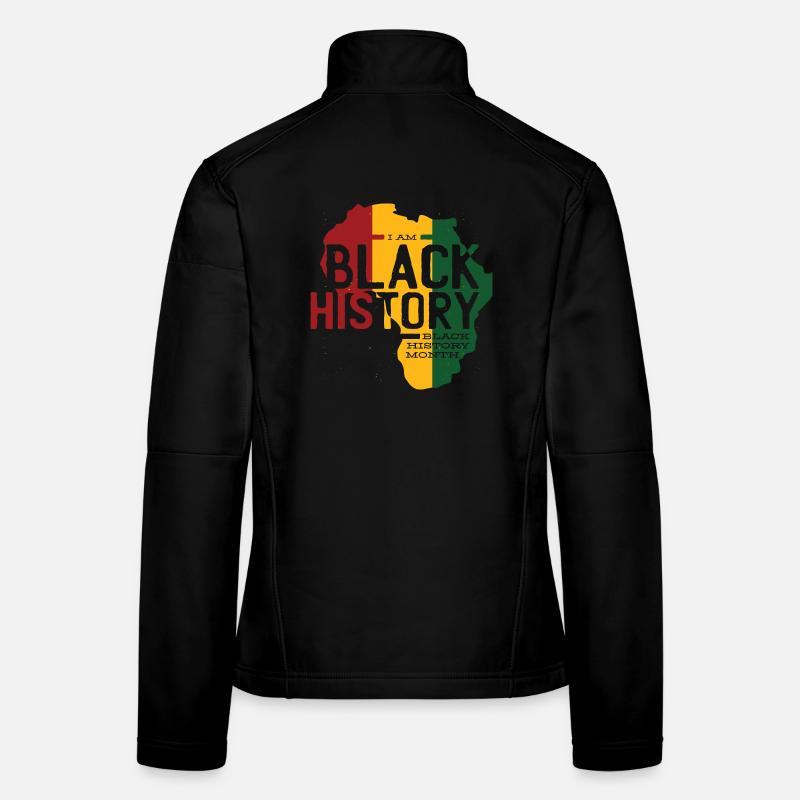 Afrika Farben Black History - Frauen Softshelljacke - Schwarz