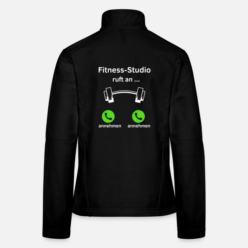 Fitness Studio ruft an - annehmen oder annehmen? Frauen Softshelljacke