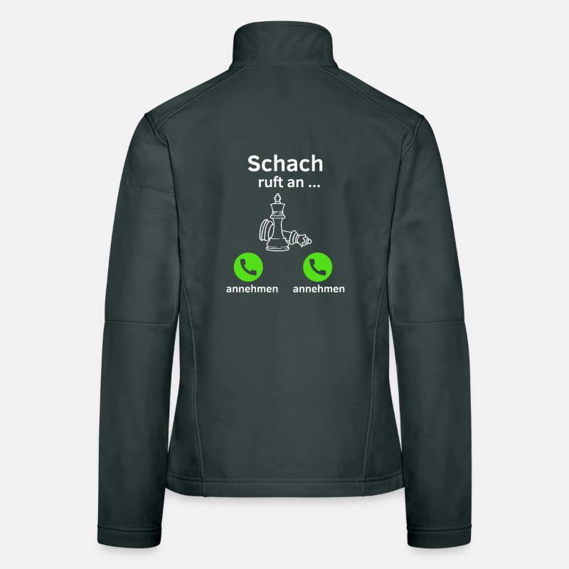 Schach ruft an - annehmen oder annehmen? Frauen Softshelljacke