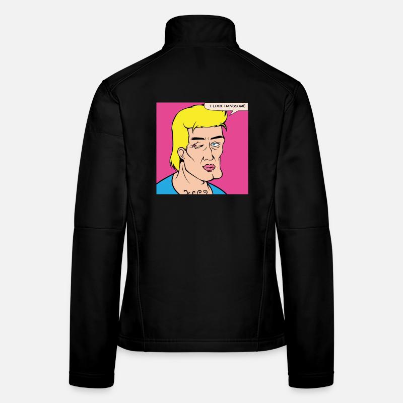 Pop-Art Selbstlob im Comicstil Frauen Softshelljacke
