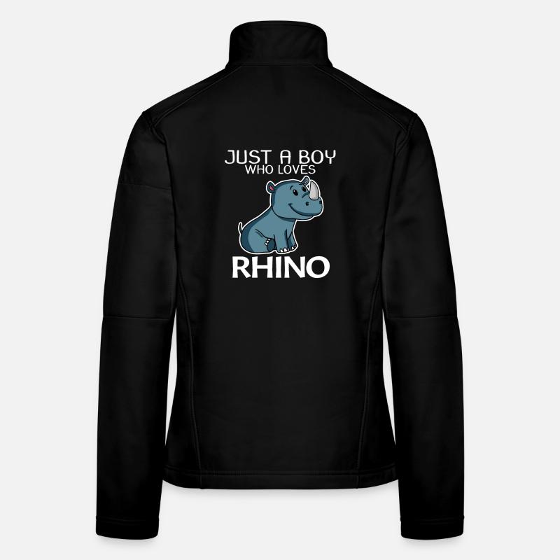 Rhino Rhinoceros Women's Softshell Jacket