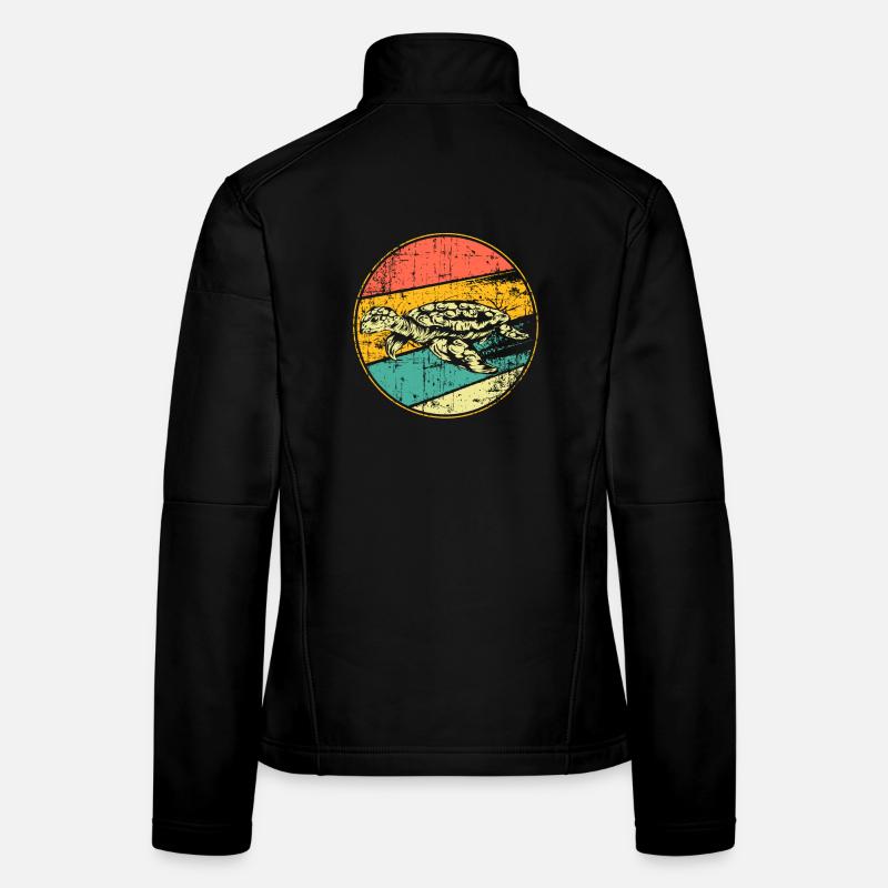 Schildkröte vintage Frauen Softshelljacke