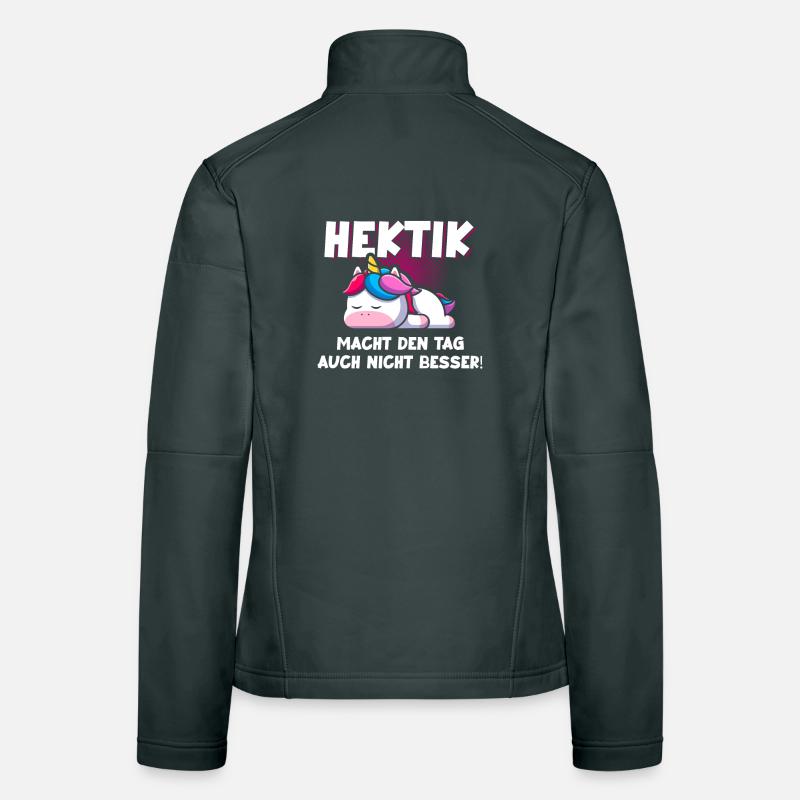 Hektik Einhorn Schlafmodus Frauen Softshelljacke