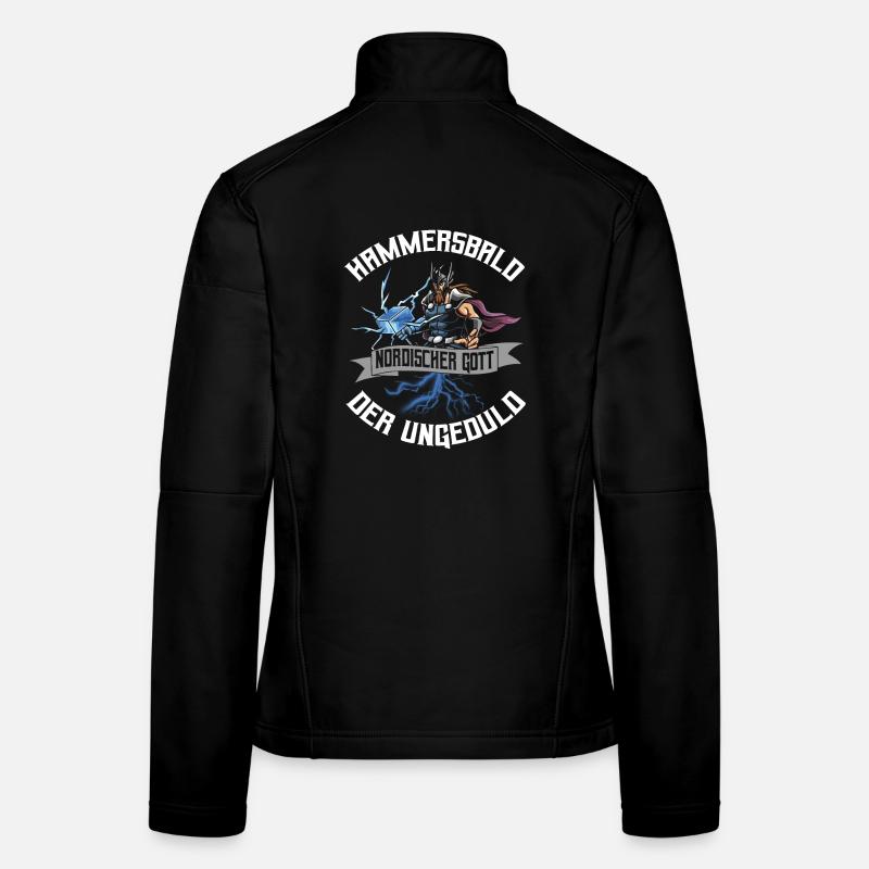 Nordischer Gott der Ungeduld Frauen Softshelljacke