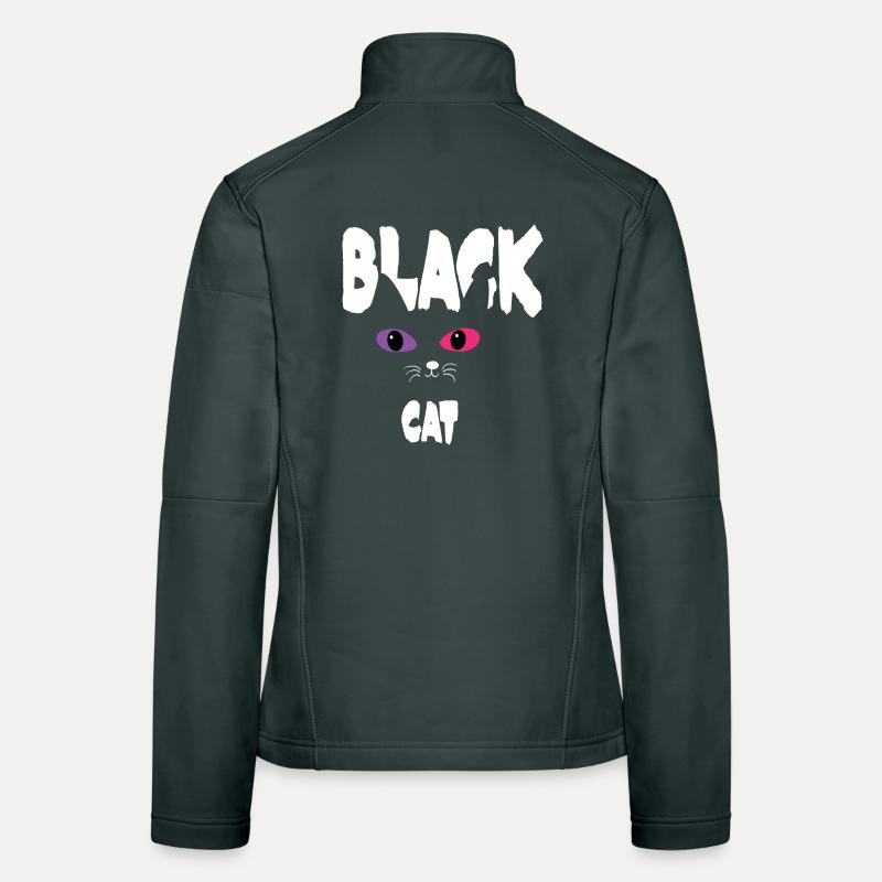 Chat Noir Blanc Veste en tissu softshell Femme
