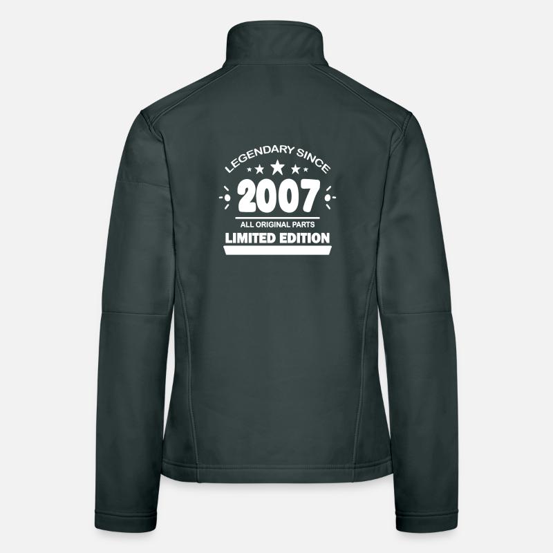2007 - Né 2007 - Année de construction 2007 Veste en tissu softshell Femme