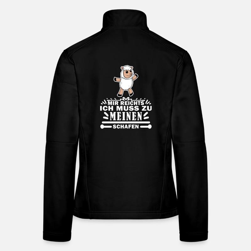 Schaf Schafe Frauen Softshelljacke