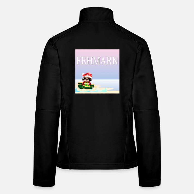Weihnachten auf Fehmarn - FAULTIERE - OSTSEE Frauen Softshelljacke