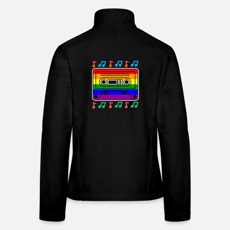 Lesbienne Gay LGBT Rainbow Pride Tolérance Veste en tissu softshell Femme