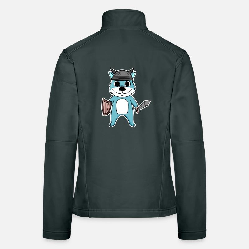 Wikinger Wolf Frauen Softshelljacke