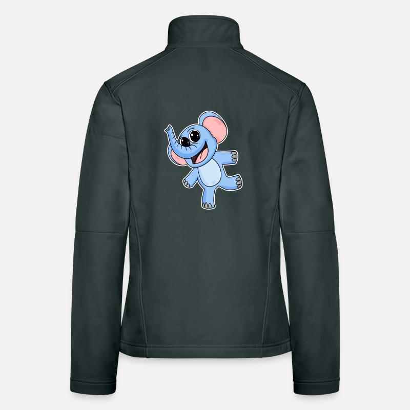 Éléphant Veste en tissu softshell Femme