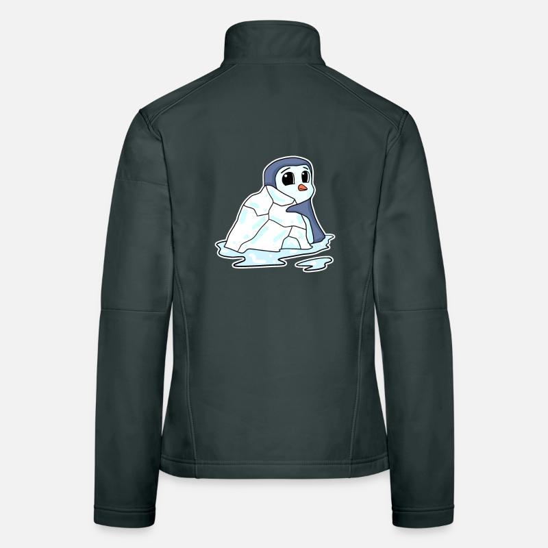 Manchots Manchots Oiseaux de mer Oiseaux de mer Veste en tissu softshell Femme