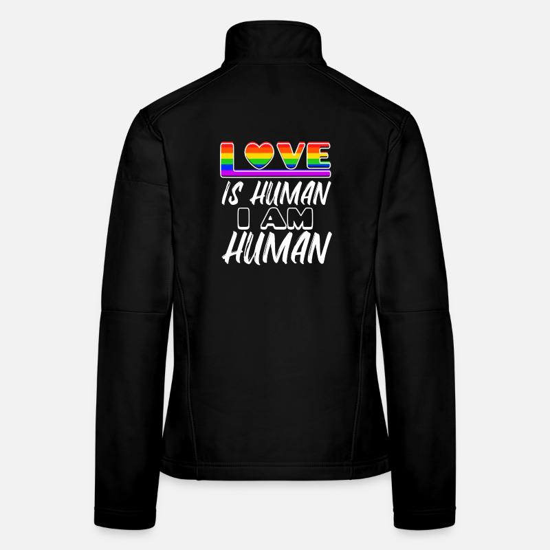 Menschenrechte Lgbt Liebe Herz Statement Homo Frauen Softshelljacke