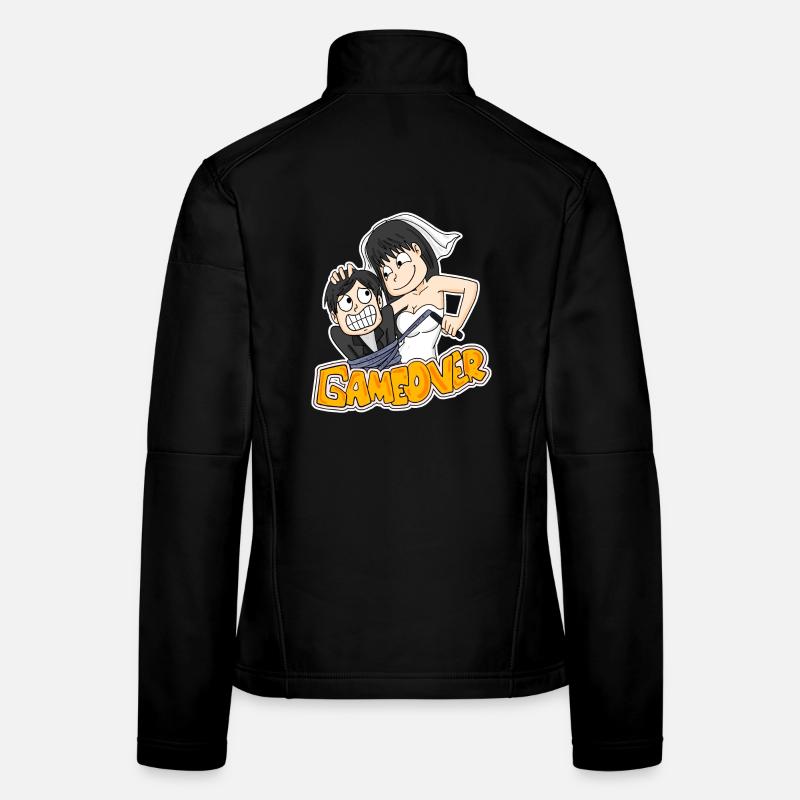 Game Over Hochzeit lustig Geschenk Frauen Softshelljacke