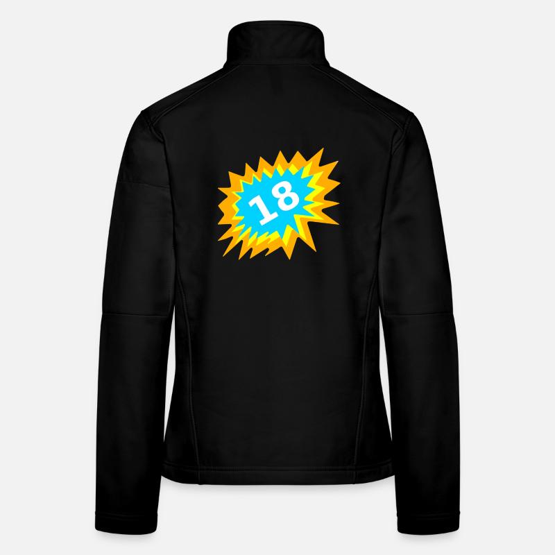 beste geschenkidee, 18 bunt Frauen Softshelljacke