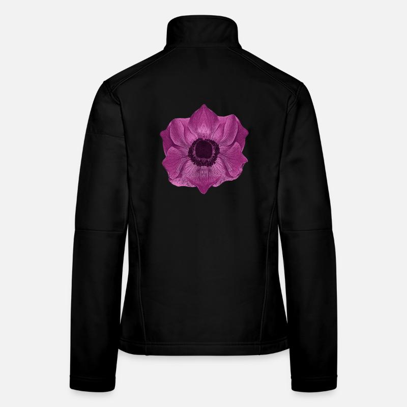 muttertagsgeschenk blumen, anemone Frauen Softshelljacke