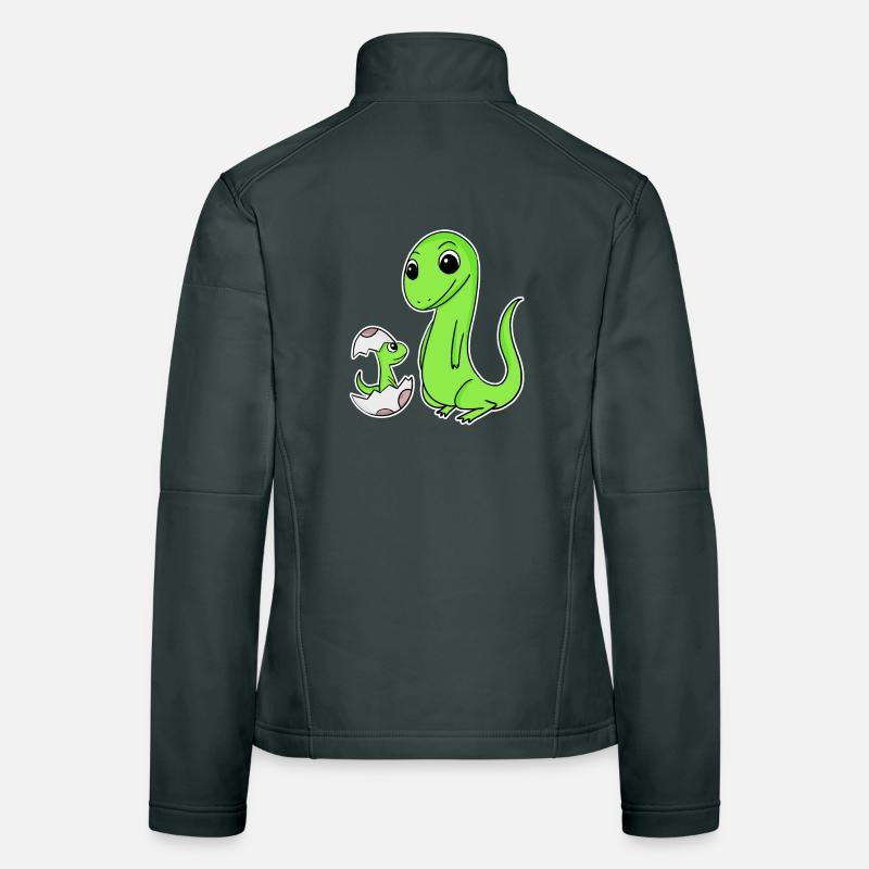 Familie - Eidechse mit Baby Eidechse Frauen Softshelljacke