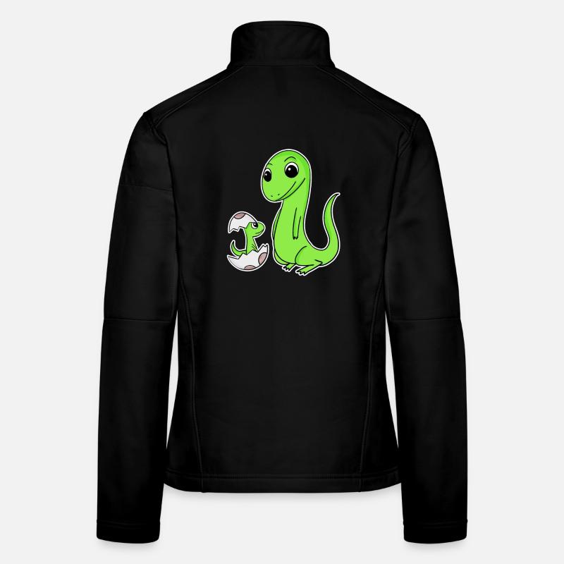 Familie - Eidechse mit Baby Eidechse Frauen Softshelljacke
