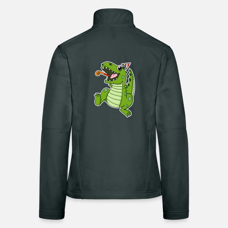 Dino Party Frauen Softshelljacke