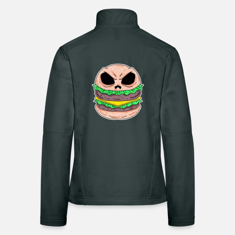 Skull Burger Women's Softshell Jacket