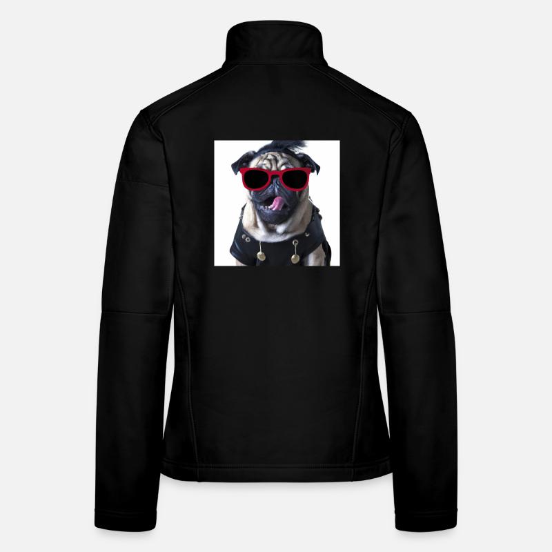 punk pug Women's Softshell Jacket