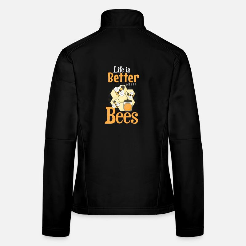 Bees Lebensfreude Frauen Softshelljacke
