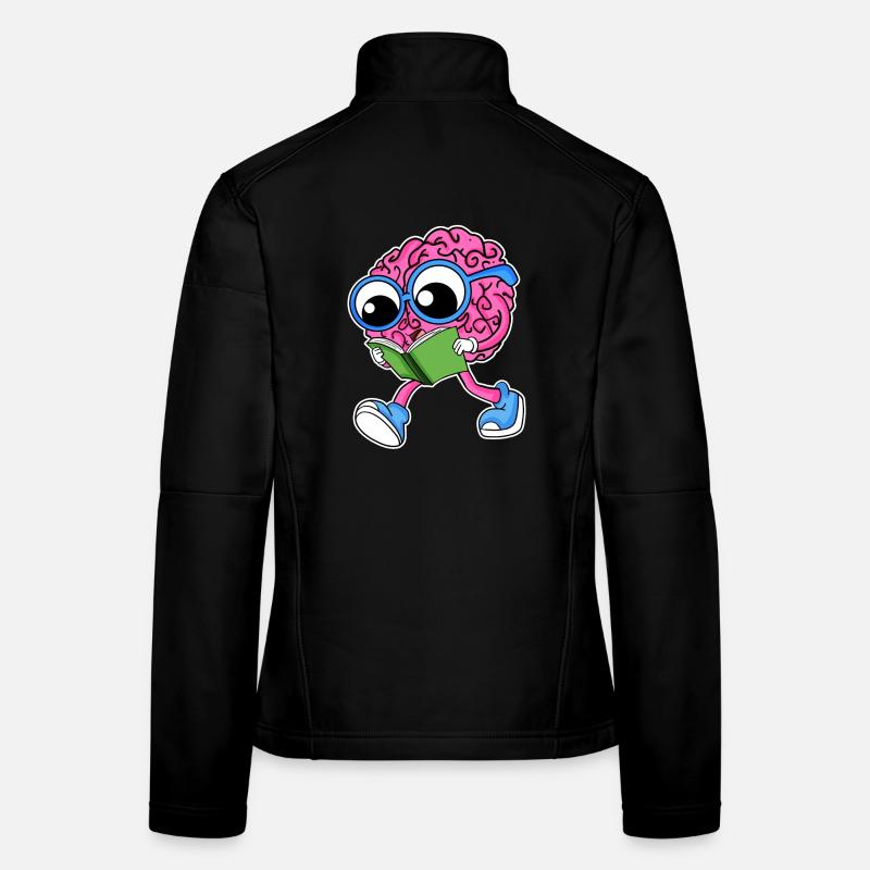 Lecture du cerveau Veste en tissu softshell Femme