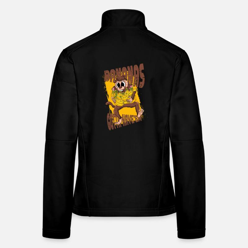 Bananen Affe Frauen Softshelljacke