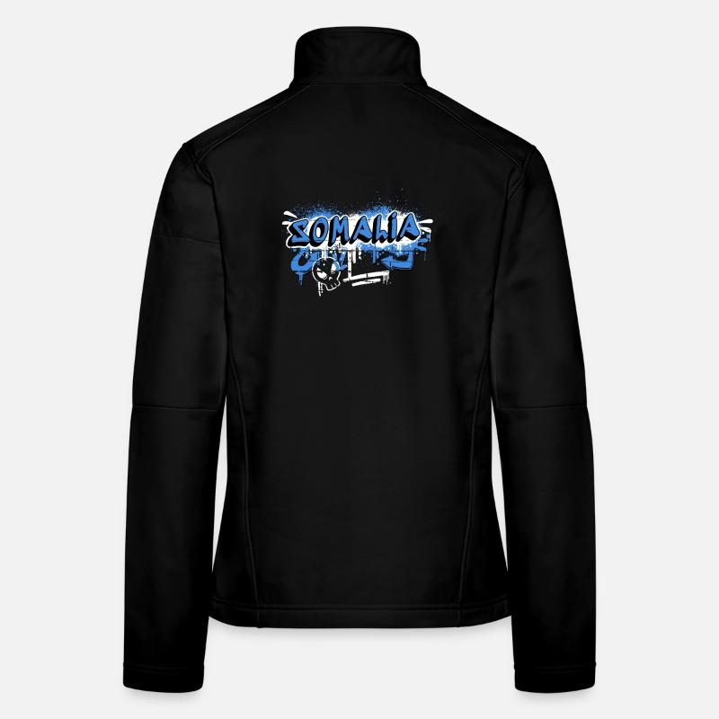 Somalia graffiti flag design Women's Softshell Jacket