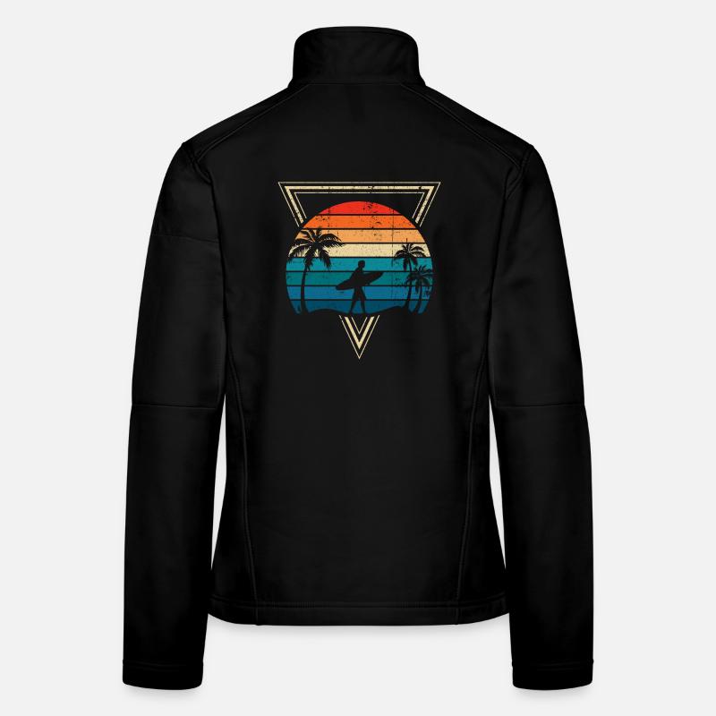 Sunset Surf und Palm Coast Frauen Softshelljacke
