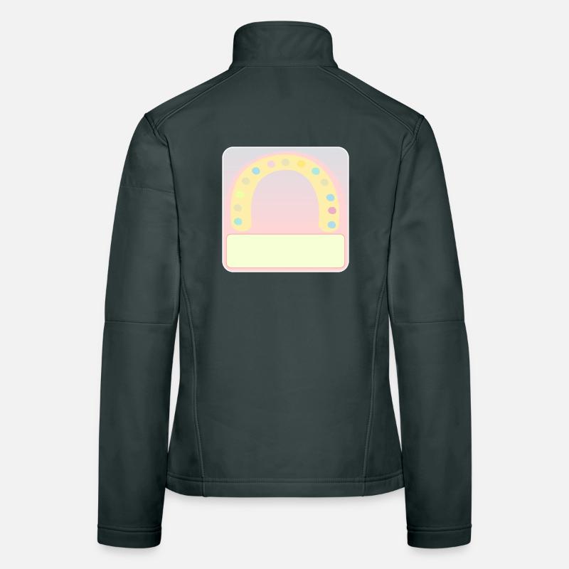 Name tag - rainbow - design yourself Women's Softshell Jacket